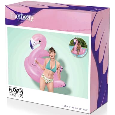 Bestway Bademadrass 1,53 m x 1,43 m Luxury Flamingo