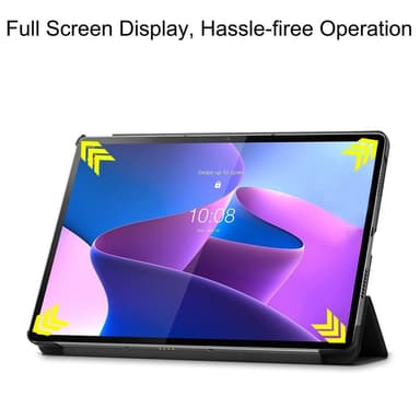 Tri-fold Deksel til Lenovo Tab P12 Pro - Svart