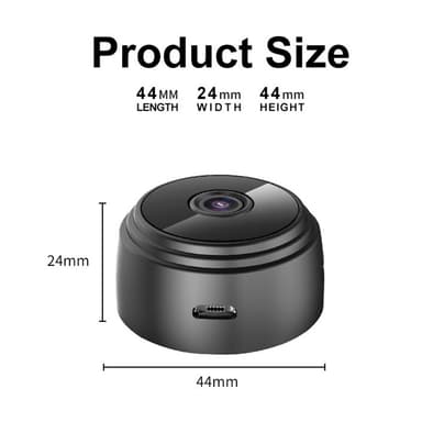 Mini Spy Kamera Trådløst Wifi IP Hjemmesikkerhetskamera