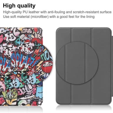 Apple iPad 10.9 2022 Trippeldeksel med smal passform - Graffiti