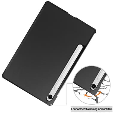 Slim Fit Dekseldeksel til Samsung Galaxy Tab S9 FE - Svart