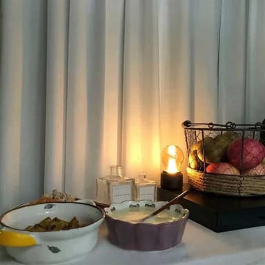 Retro lyspære for nattbord LED-lampe oppladbar