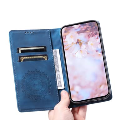 For Samsung Galaxy S25 Lommebok Deksel Shell Mandala Blomstermønster