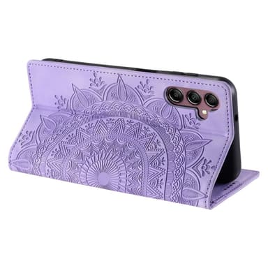 For Samsung Galaxy S25 Lommebok Deksel Shell Mandala Blomstermønster
