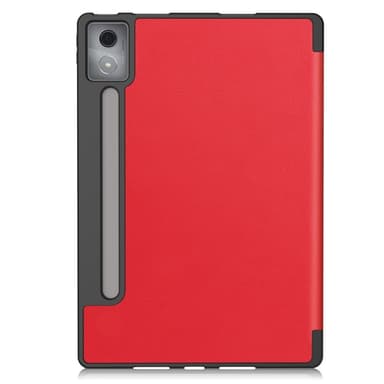 For Lenovo Idea Tab Pro Case Tri-Fold stativdeksel med penneholder - Rød