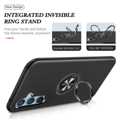 Samsung Galaxy S25 / S24 Hybrid Deksel Med Fingerring