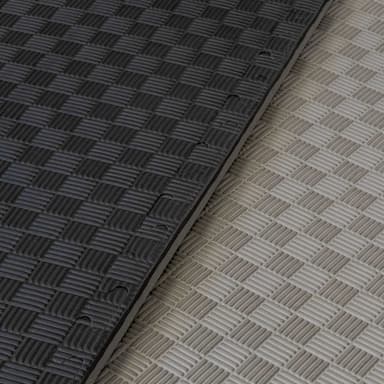 Tatami matte 100 x 100 x 2cm (1-3stk) - 1 stk - Grå/svart
