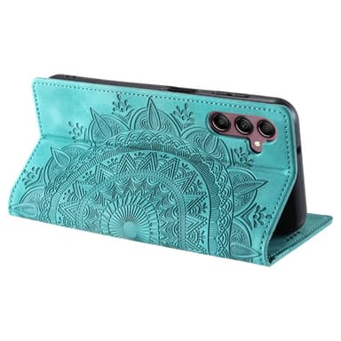 For Samsung Galaxy S25 Lommebok Deksel Shell Mandala Blomstermønster