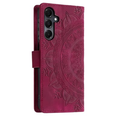 For Samsung Galaxy A26 Lommebok Deksel Shell Mandala Blomstermønster