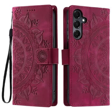 For Samsung Galaxy A26 Lommebok Deksel Shell Mandala Blomstermønster