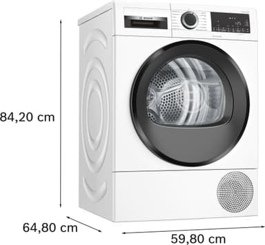 Bosch Tørketrommel WQG245AESN (Hvit)