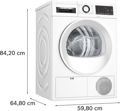 Bosch Tørketrommel WQG232ALSN (Hvit)
