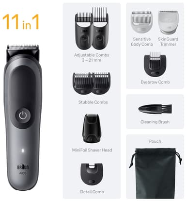 Braun All-in-One Series 5 kroppstrimmer AIO5560 (grå)