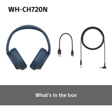 Sony WH-CH720N trådløse around-ear hodetelefoner (blå)