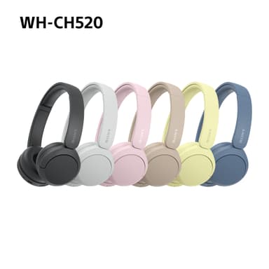 Sony WH-CH520 trådløse on-ear hodetelefoner (sort)
