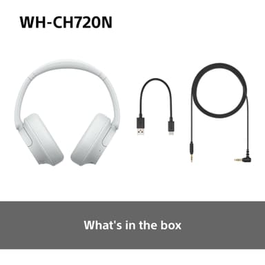 Sony WH-CH720N trådløse around-ear hodetelefoner (hvit)