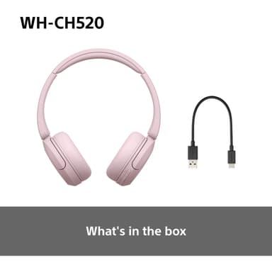 Sony WH-CH520 trådløse hodetelefoner (rosa)