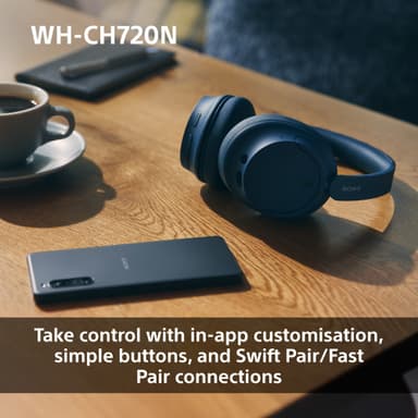 Sony WH-CH720N trådløse around-ear hodetelefoner (sort)