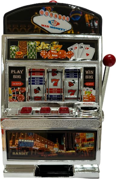 Mad Monkey automatkasino sparegris