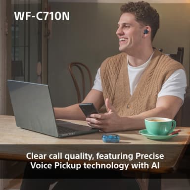 Sony WF-C710N helt trådløse in-ear hodetelefoner (glassblå)