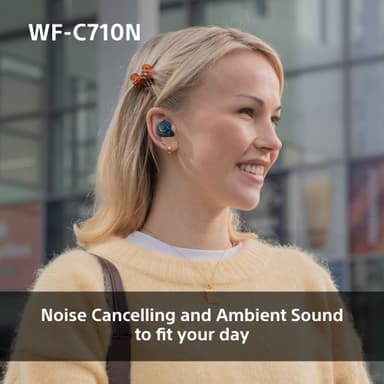 Sony WF-C710N helt trådløse in-ear hodetelefoner (glassblå)