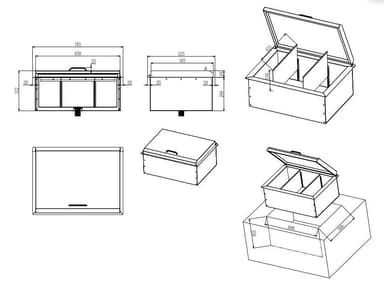 Myoutdoorkitchen - Built-in - Innbyggbar isbeholder 70 cm