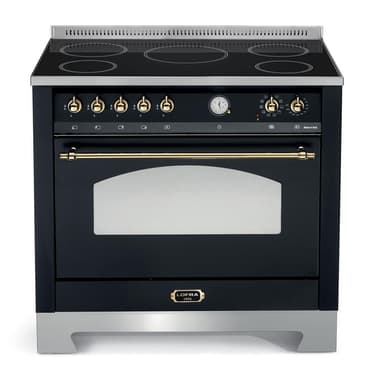 Lofra - Dolce Vita 90 cm (1 ovn) (Svart/Messing) Induksjon