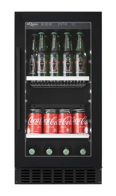 Innbyggbart ølskap / drikkekjøler rustfri - BeerServer 40 Anthracite Black