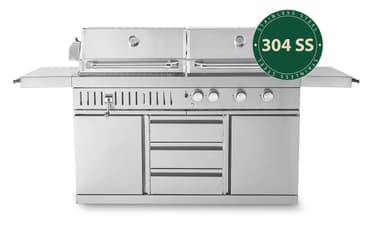 Myoutdoorkitchen - Frittstående Gass- og kullgrill