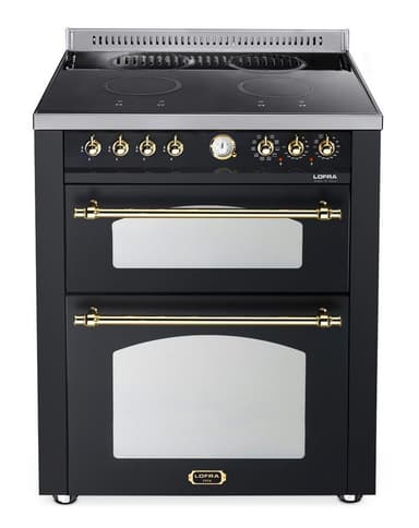 Lofra Komfyr - Dolce Vita 70 cm (2 ovner) (Svart/Messing) Induksjon