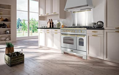 Lofra - Dolce Vita 90 cm (2 ovner) (Rustfri/Messing) Gass