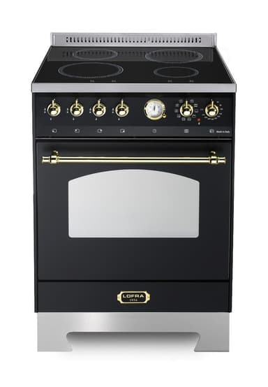Lofra - Dolce Vita 60 cm (1 ovn) (Svart/Messing) Induksjon