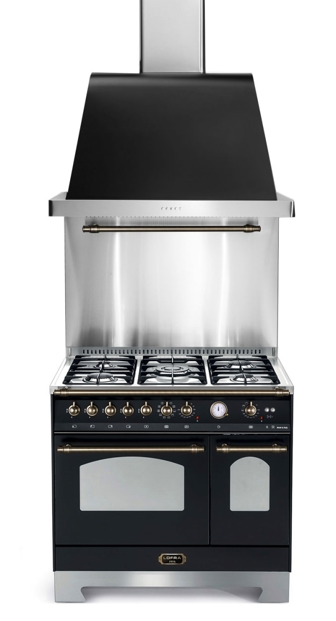 Komfyr - Dolce Vita 90 cm (2 ovner) (Svart/Bronse) Gass