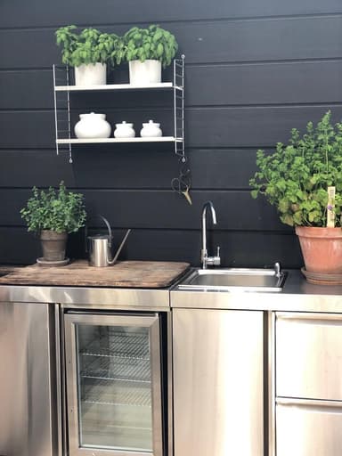 Myoutdoorkitchen - Modul med kjøleskap og oppbevaringsskap