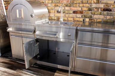 Myoutdoorkitchen - Inox Range - Modul med oppvaskbenk
