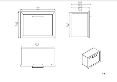 Myoutdoorkitchen - Built-in - Innbyggbar isbeholder 60 cm
