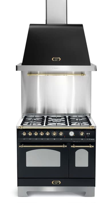 Lofra - Dolce Vita 90 cm (2 ovner) (Svart/Messing) Gass