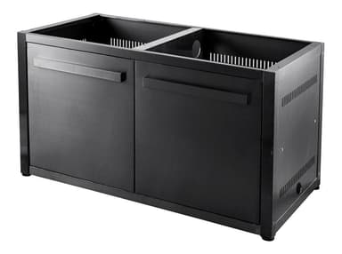 Nordic Line Svart - Utekjøkken Grunnmodul med dør 120 cm (2 moduler)