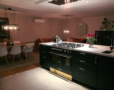 Lofra - Dolce Vita 90 cm (2 ovner) (Svart/Messing) Gass