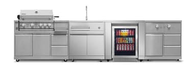 Myoutdoorkitchen - Inox Range - Modul med sidebrenner