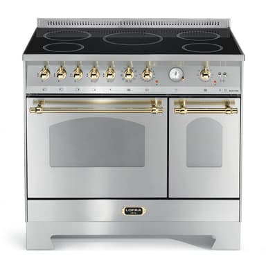 Lofra - Dolce Vita 90 cm (2 ovner) (Rustfri/Messing) Induksjon