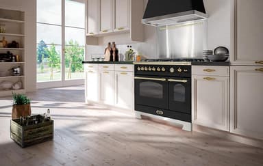 Lofra - Dolce Vita 90 cm (2 ovner) (Svart/Messing) Gass
