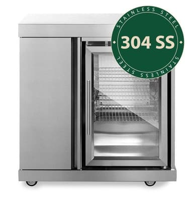 Myoutdoorkitchen - Modul med kjøleskap og oppbevaringsskap