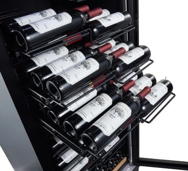 Frittstående vinskap - WineExpert 192 Fullglass Black Label-view
