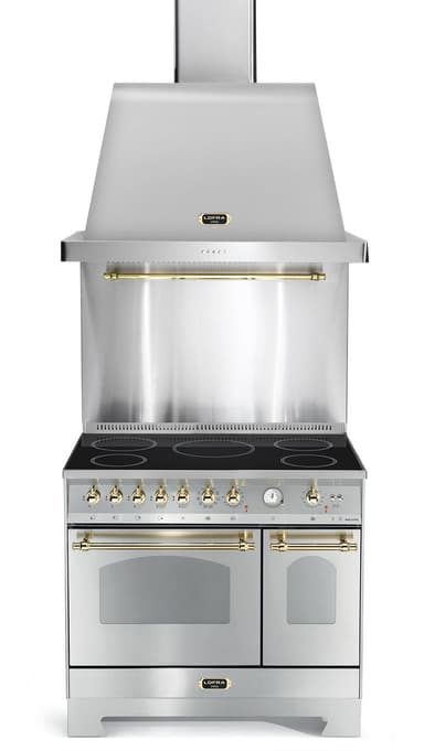 Lofra - Dolce Vita 90 cm (2 ovner) (Rustfri/Messing) Induksjon