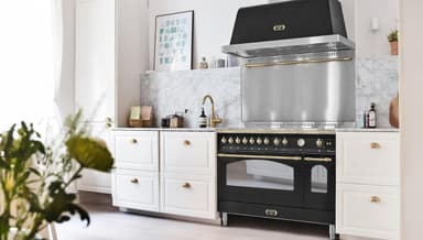 Lofra - Dolce Vita 120 cm (2 ovner) (Svart/Messing) Gass
