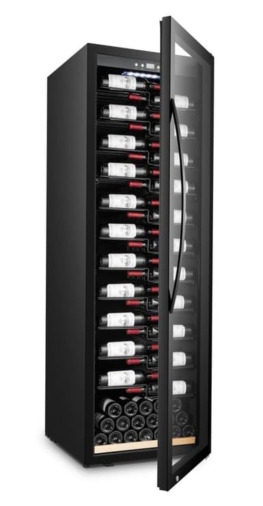 Frittstående vinskap - WineExpert 192 Fullglass Black Label-view