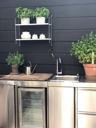 Myoutdoorkitchen - Modul med kjøleskap og oppbevaringsskap