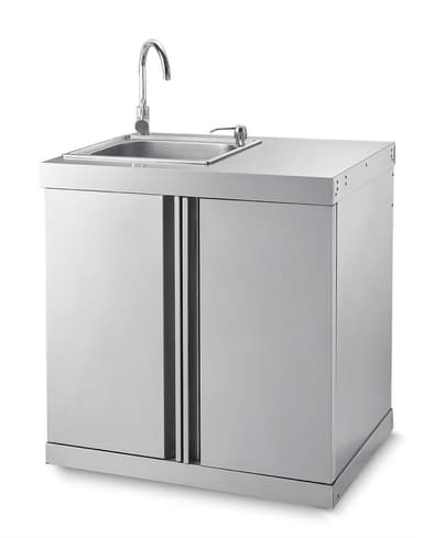 Myoutdoorkitchen - Modul med oppvaskbenk og oppbevaringsskap