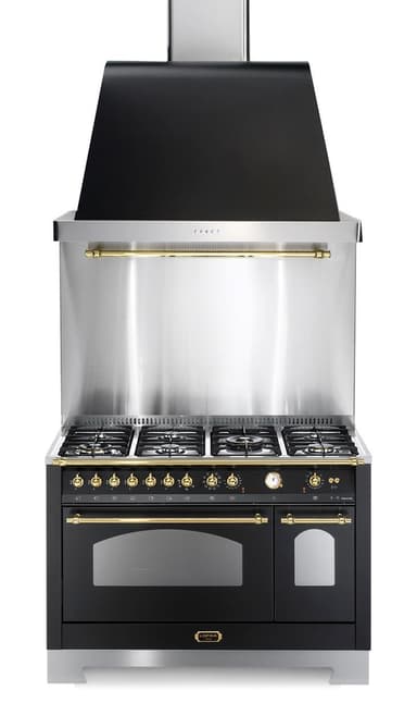 Lofra - Dolce Vita 120 cm (2 ovner) (Svart/Messing) Gass